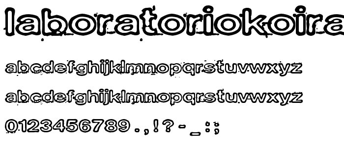 Laboratoriokoira font