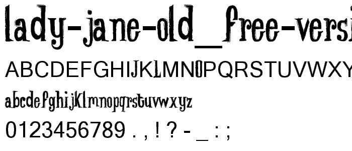 Lady-Jane-old_free-version font