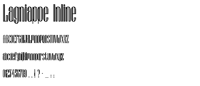 Lagniappe-Inline font