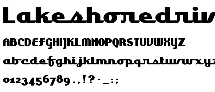 LakeshoreDrive font