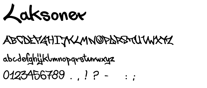 LaksOner font