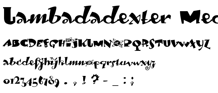 LambadaDexter-Medium font