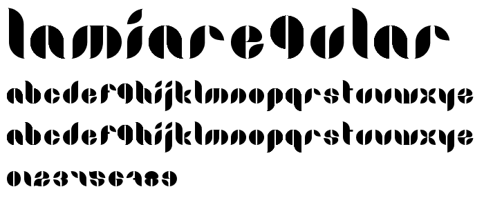 LamiaRegular font