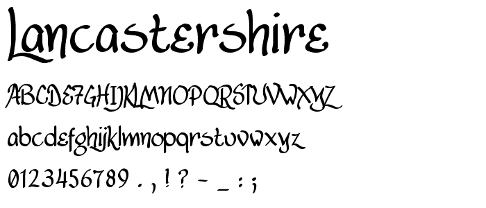Lancastershire font