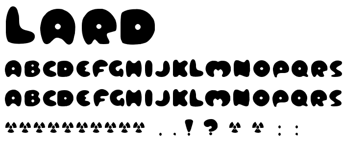 Lard! font