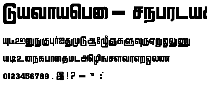 Lathangi Regular font