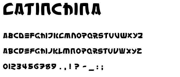 LatinChina font