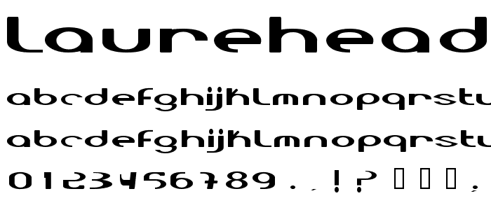 LaureHead font