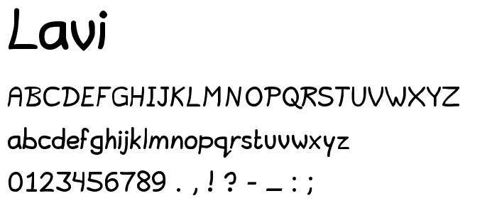 Lavi font