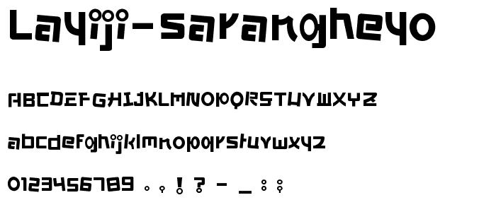 Layiji SaRangHeYo font