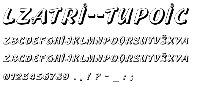 Lazuri UTOPIC font