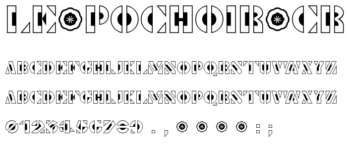 Le Pochoir Creux font