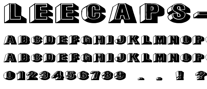 LeeCaps Ex font