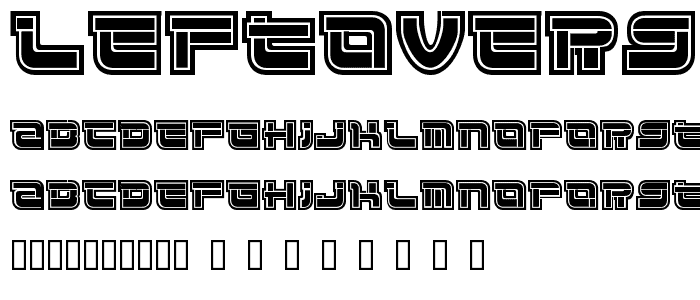 LeftOvers font