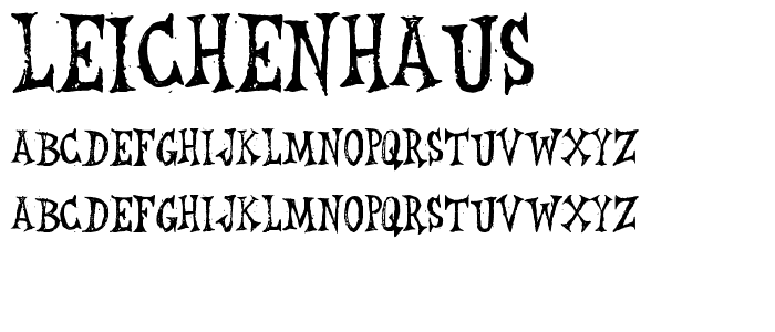 Leichenhaus font