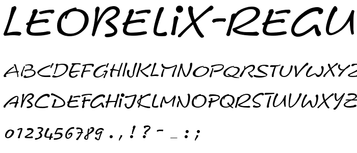 Leobelix-Regular font