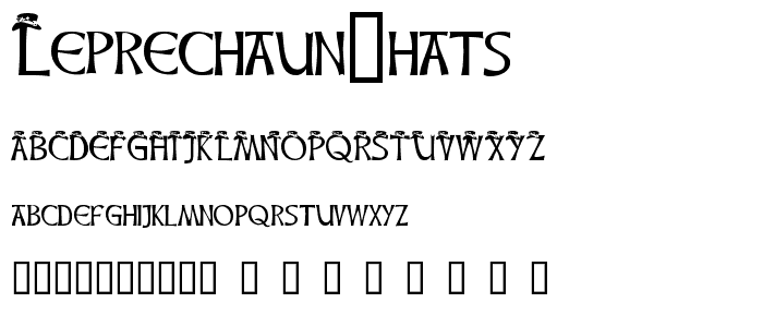 Leprechaun Hats font