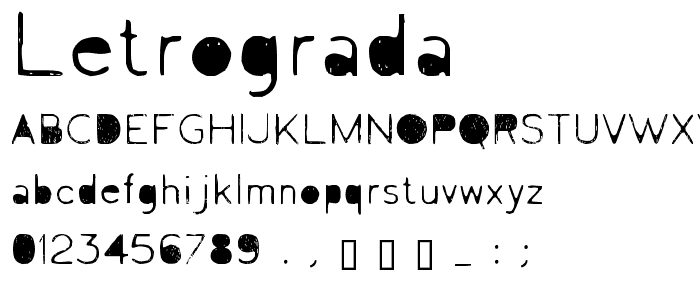 Letrograda font