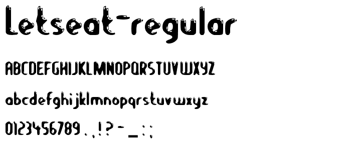 LetsEat Regular font
