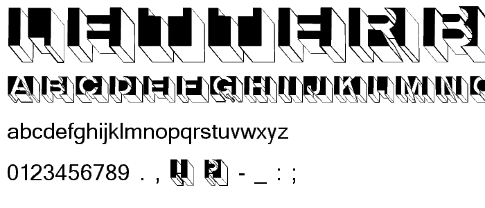 LetterBuildings font