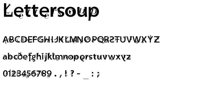 Lettersoup font