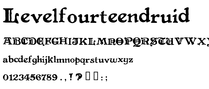 LevelFourteenDruid font