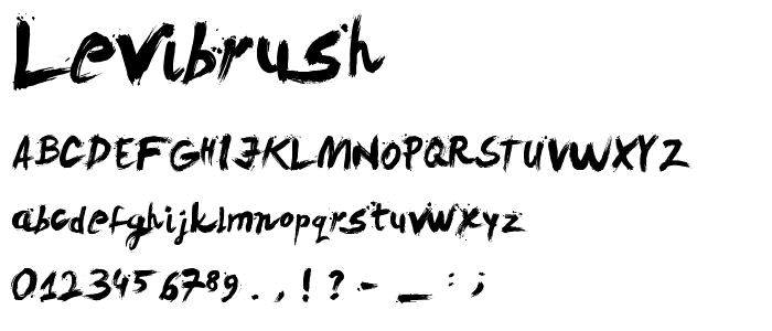 LeviBrush font