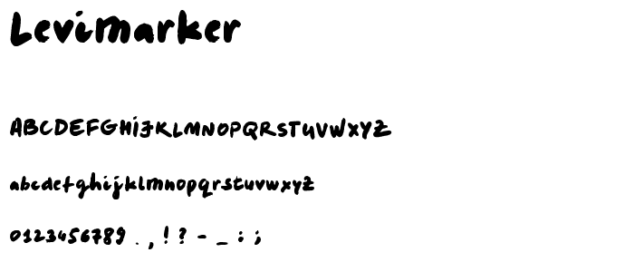 LeviMarker font