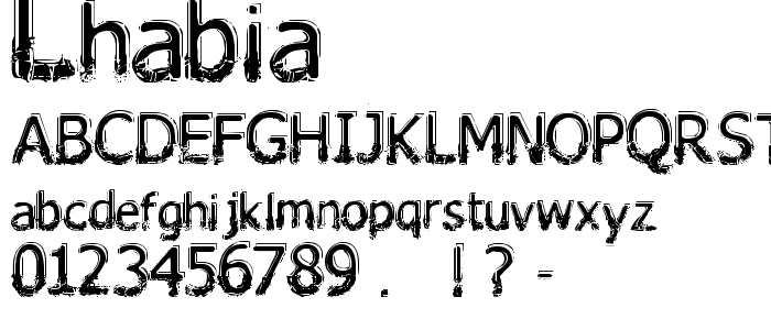 Lhabia font