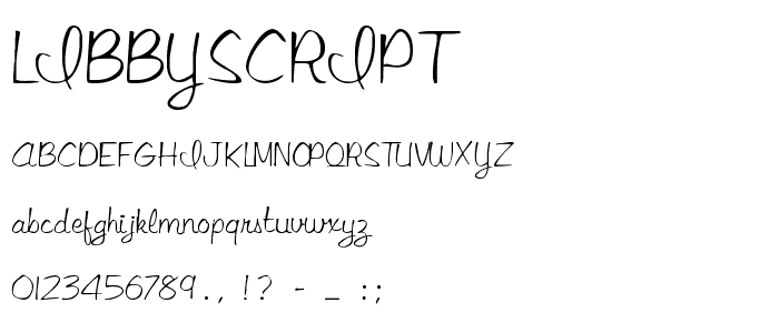 LibbyScript font