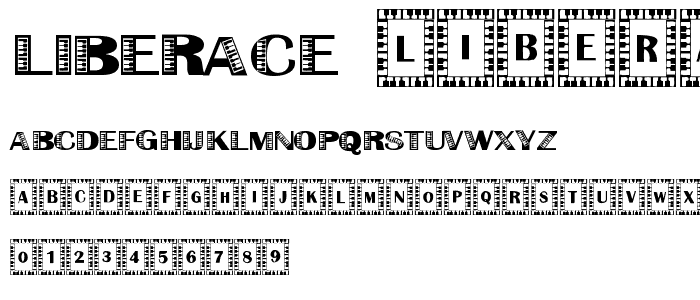 Liberace font