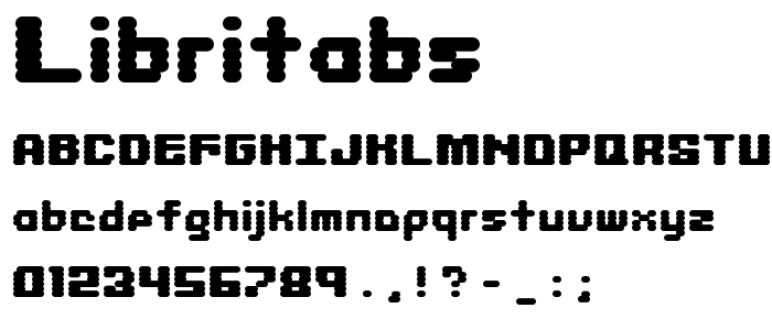 Libritabs font