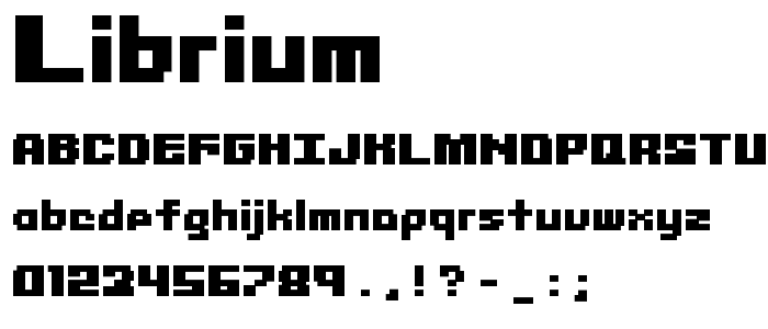 Librium font
