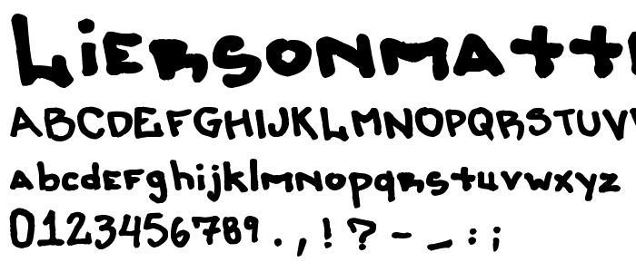 LiersonMattenhauer font