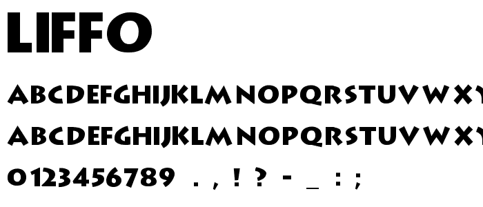 Liffo font