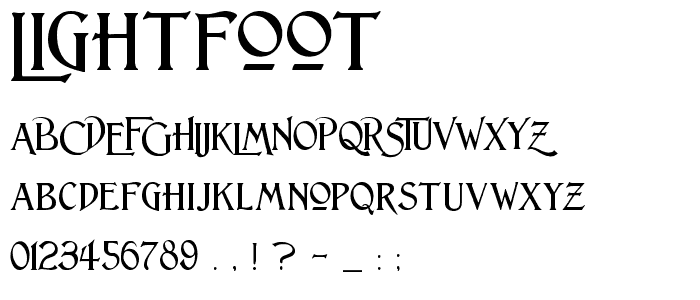 Lightfoot font