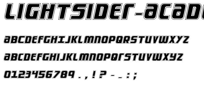 Lightsider Academy Regular font