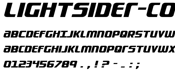 Lightsider Compact Expanded font