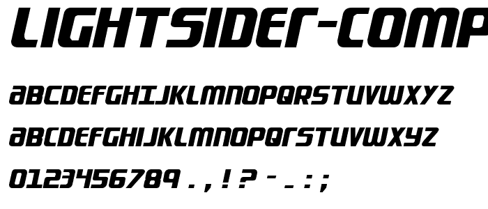 Lightsider Compact Regular font