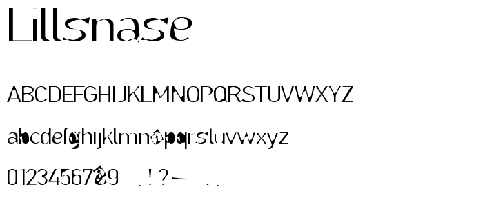 LillSnase font