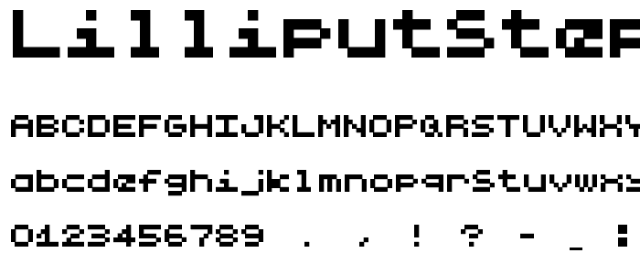 LilliputSteps Regular font