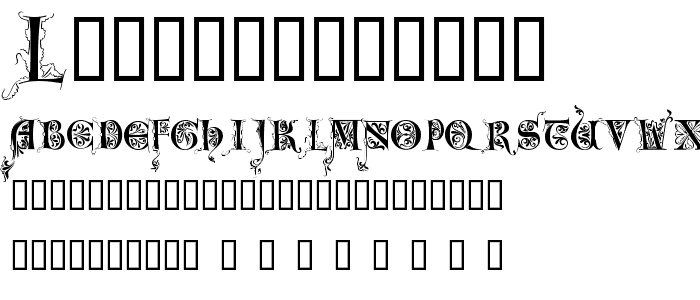 LimeGloryCaps font