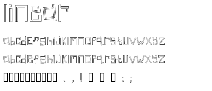 Linear font