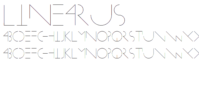 Linearus font