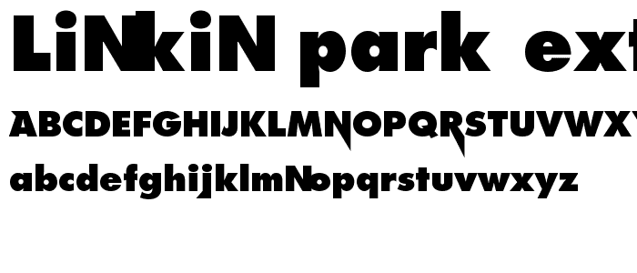 Linkin Park Extra Bold font