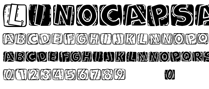 LinoCapsA font