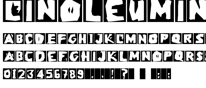 LinoLeumInvers font