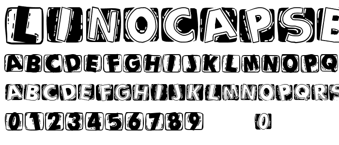 LinocapsB font