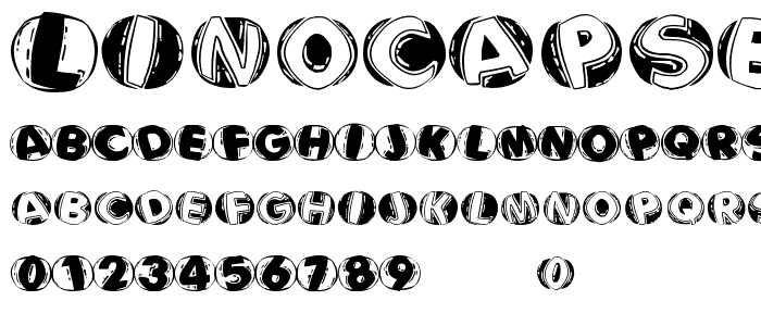 LinocapsBR font
