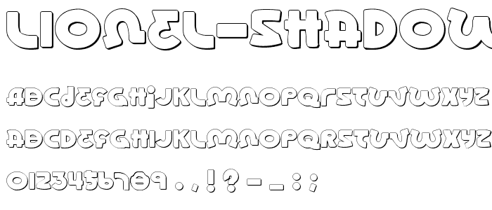 Lionel Shadow font